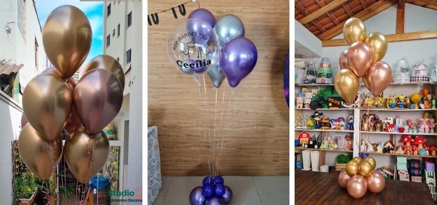 ideia de buque de balão para aniversario da mae